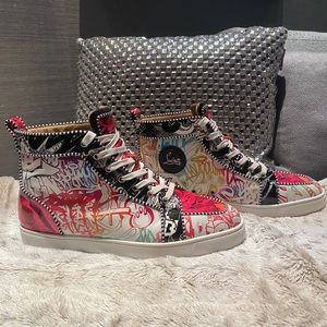 Christian Louboutin Multicolor Graffiti Sneakers